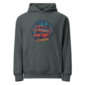 Sudadera Hoodie "London Golden Hour" – Edición Teñida Retro - Imagen 2