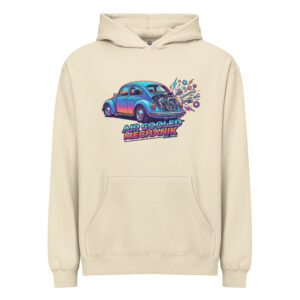 Sudadera con capucha tipo caja para hombre Coche Escarabajo Estilo 80s - Imagen 5