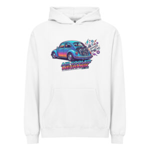 Sudadera con capucha tipo caja para hombre Coche Escarabajo Estilo 80s - Imagen 6