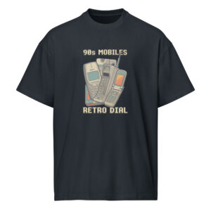 Camiseta boxy para hombre 90s Mobiles RETRO DIAL - Imagen 3