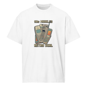 Camiseta boxy para hombre 90s Mobiles RETRO DIAL - Imagen 5
