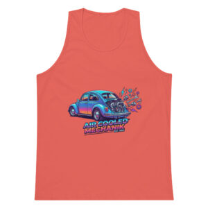 Camiseta de tirantes premium hombre Coche Escarabajo Estilo 80s - Imagen 8