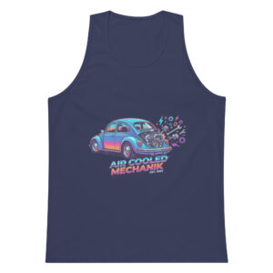 Camiseta de tirantes premium hombre Coche Escarabajo Estilo 80s - Imagen 6