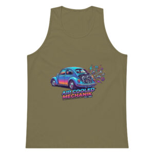 Camiseta de tirantes premium hombre Coche Escarabajo Estilo 80s - Imagen 7