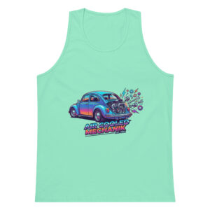 Camiseta de tirantes premium hombre Coche Escarabajo Estilo 80s - Imagen 12