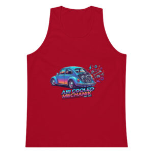 Camiseta de tirantes premium hombre Coche Escarabajo Estilo 80s - Imagen 4