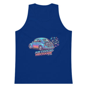 Camiseta de tirantes premium hombre Coche Escarabajo Estilo 80s - Imagen 3