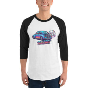 Camiseta con manga raglán tres cuartos Coche Escarabajo Estilo 80s - Imagen 5