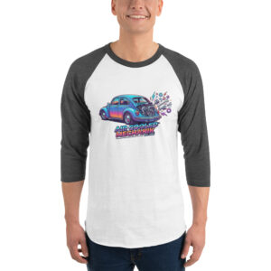 Camiseta con manga raglán tres cuartos Coche Escarabajo Estilo 80s - Imagen 9