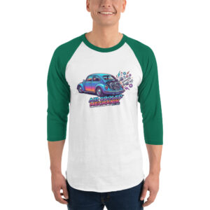 Camiseta con manga raglán tres cuartos Coche Escarabajo Estilo 80s - Imagen 10