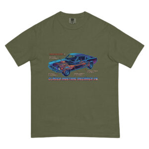 Camiseta gruesa teñida unisex Ford Mustang 1967 - Imagen 6