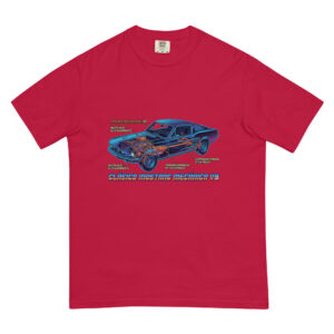 Camiseta gruesa teñida unisex Ford Mustang 1967 - Imagen 4
