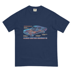 Camiseta gruesa teñida unisex Ford Mustang 1967 - Imagen 3