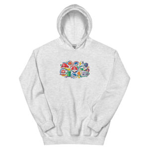 Sudadera con capucha unisex Iconos del Gaming - Imagen 14
