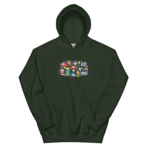 Sudadera con capucha unisex Iconos del Gaming - Imagen 5