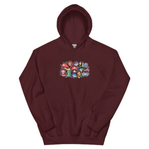Sudadera con capucha unisex Iconos del Gaming - Imagen 4