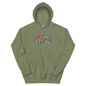 Sudadera con capucha unisex Iconos del Gaming - Imagen 9