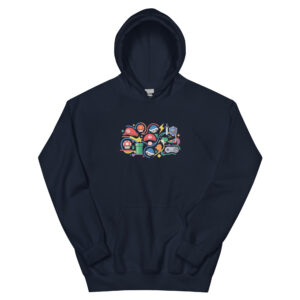 Sudadera con capucha unisex Iconos del Gaming - Imagen 3
