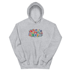 Sudadera con capucha unisex Iconos del Gaming - Imagen 10