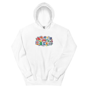 Sudadera con capucha unisex Iconos del Gaming - Imagen 15