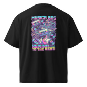 Camiseta Unisex Oversize 80s Synthwave - Imagen 3