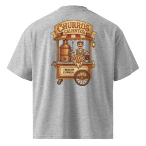Camiseta Oversize Orgánica Diseño Retro de Tradición Española - Imagen 3