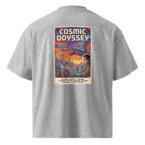 Camiseta Oversize Orgánica Estilo Retro Espacial - Imagen 3