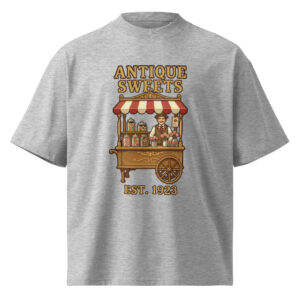Camiseta Oversize Orgánica Unisex Antique Sweets - Imagen 3