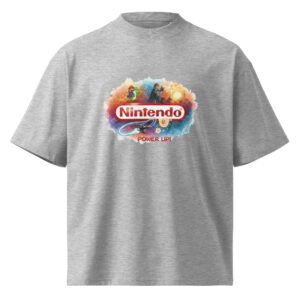 Camiseta oversize orgánica de cuello alto unisex Iconos del Videojuego - Imagen 3