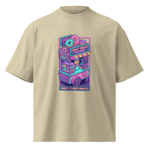 Camiseta Oversize Orgánica Donut Dream Machine Neón - Imagen 4