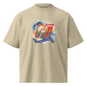 Camiseta oversize orgánica de cuello alto unisex Iconos del Videojuego - Imagen 3
