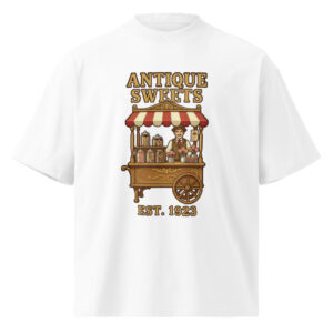 Camiseta Oversize Orgánica Unisex Antique Sweets - Imagen 5