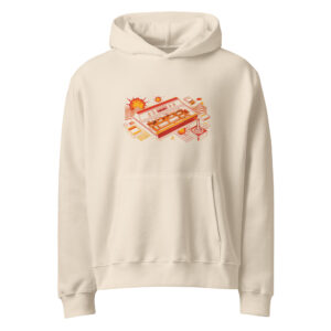 Sudadera con capucha gruesa oversize Consola Clásica 80s - Imagen 8