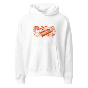 Sudadera con capucha gruesa oversize Consola Clásica 80s - Imagen 1