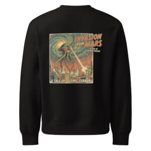 Sudadera gruesa oversize Retro Sci-Fi Invasion From Mars - Imagen 2