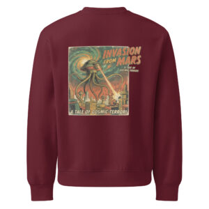 Sudadera gruesa oversize Retro Sci-Fi Invasion From Mars - Imagen 4