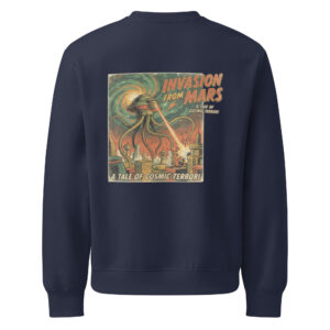 Sudadera gruesa oversize Retro Sci-Fi Invasion From Mars - Imagen 3