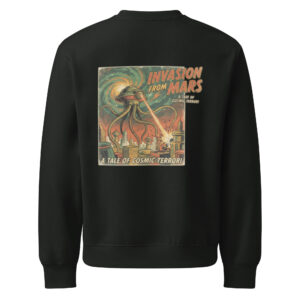 Sudadera gruesa oversize Retro Sci-Fi Invasion From Mars - Imagen 1