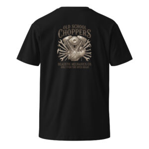 Camiseta Clásica Biker: OLD SCHOOL CHOPPERS - Imagen 1