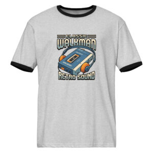 Unisex ringer t-shirt Walkman & Retro Tech