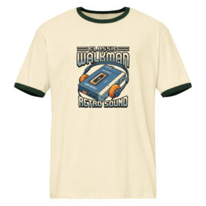 Unisex ringer t-shirt Walkman & Retro Tech - Imagen 3