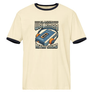 Unisex ringer t-shirt Walkman & Retro Tech - Imagen 4