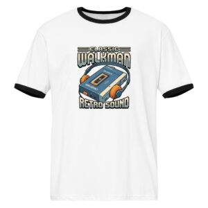 Unisex ringer t-shirt Walkman & Retro Tech - Imagen 5