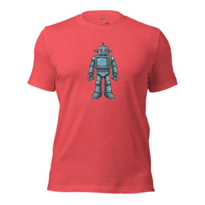 Camiseta Unisex "Retro Tin Robot" – Edición Sci-Fi Clásica - Imagen 4