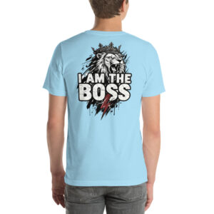 Camiseta Unisex "I Am The Boss" – Edición Lion King (Estampado Trasero) - Imagen 6