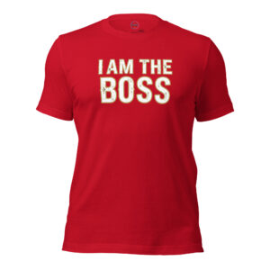 Camiseta de manga corta unisex "I AM THE BOSS" – Toma el Mando con Estilo - Imagen 5