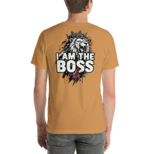 Camiseta Unisex "I Am The Boss" – Edición Lion King (Estampado Trasero) - Imagen 4