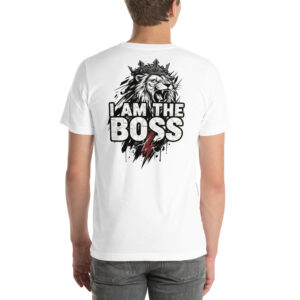 Camiseta Unisex "I Am The Boss" – Edición Lion King (Estampado Trasero) - Imagen 7