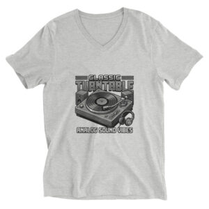 Camiseta de manga corta y cuello de pico unisex Vinyl Art - Imagen 4