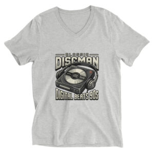 Camiseta de manga corta y cuello de pico unisex The Discman - Imagen 4